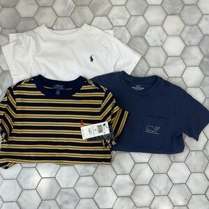Set of 3 S/S Boys Tees - pet free/smoke free home.  2 size 6 and 1 size 5.
